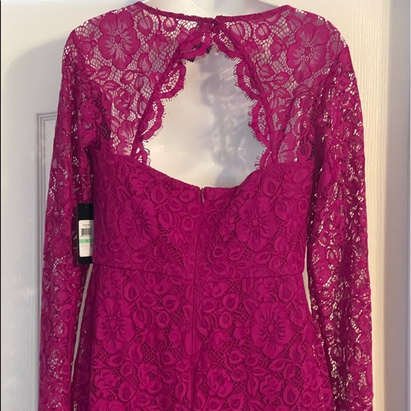 Brand New Guess Long Sleeve lace dress size 8 - Picture 3 of 5